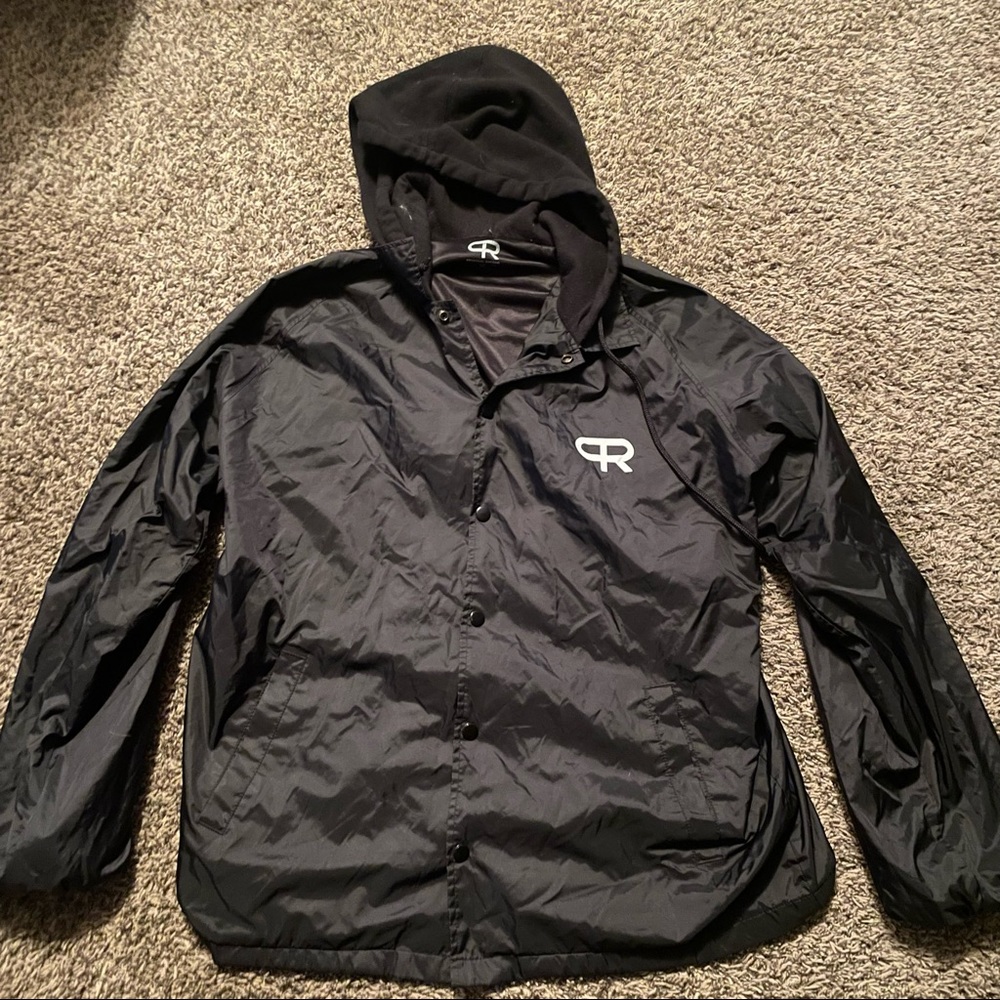 Personal Record Nylon Hooded Black Jacket Men’s Size XL